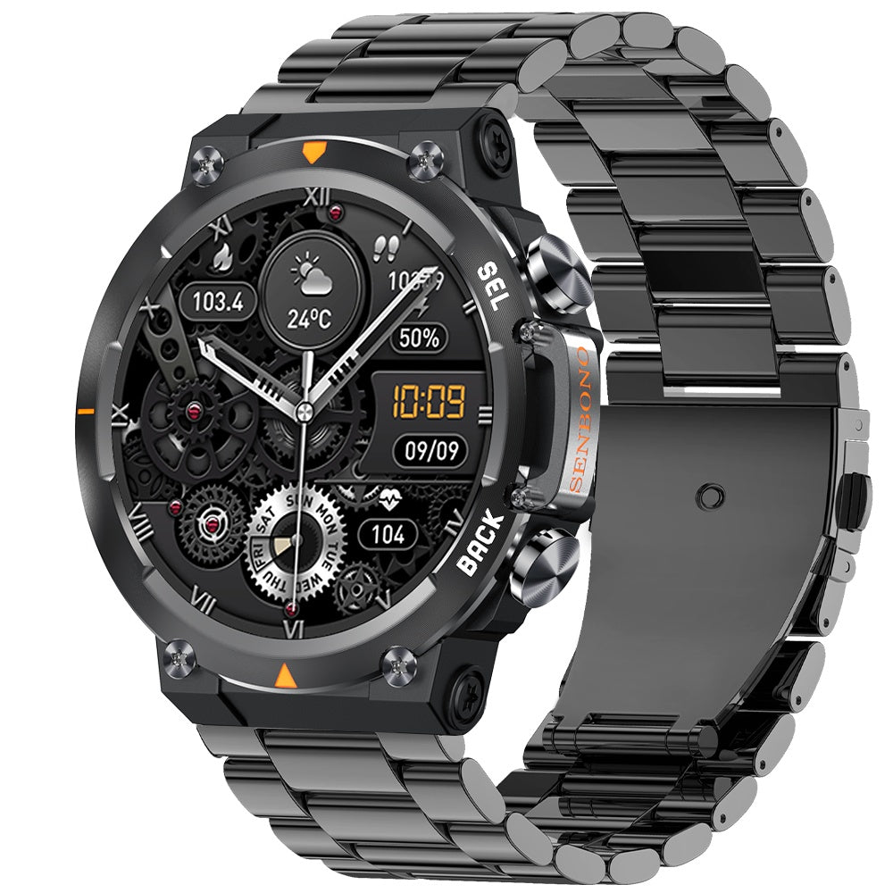 MAX18 Pro Smartwatch – 1.43" AMOLED Display, Bluetooth Calling, Gesture Control, AI Voice Assistant & Fitness Tracker for Men